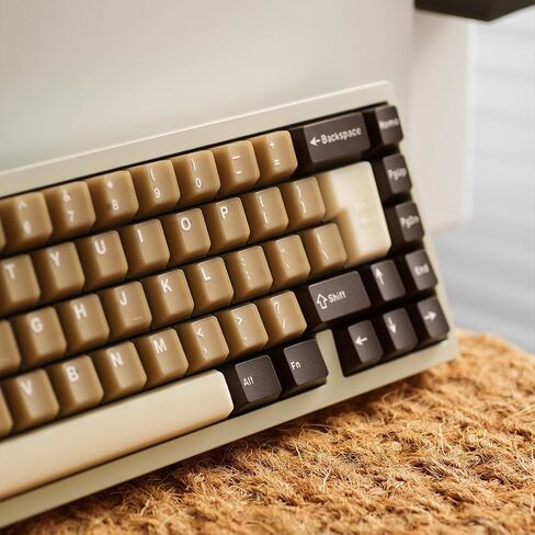 PBT keycaps ، كبسولات مفاتيح بنية الحد الأدنى ، 164 مفتاح ملف تعريف الكرز المخصصة المخصصة لمجموعة Keycap ، صبغة تسامي القهوة Clet Coffe Cap 60 ٪ 65 ٪ 75 ٪ 100 ٪ MX لوحة المفاتيح الميكانيكية (جوز الهند لاتيه) in Kuwait