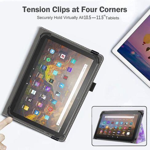 Universal 11 11.5 Inch Android Tablet Case,Slim Folding Stand Cover for 10.5 "10.9" 11" 11.5" and All 10.5"- 11.5" Touchscreen Tablet Case with Stylus Pen Holder,Butterfly 01 in Saudi Arabia