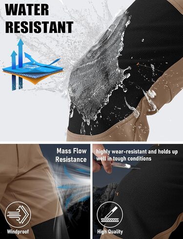 MAGCOMSEN Winter Pants Snow Ski Pants 4 Pockets Water Resistant Softshell Hiking Pants in Kuwait