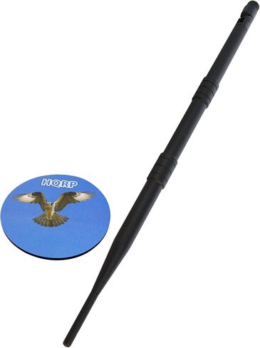 HQRP 2.4-2.5Ghz 9 dBi RP-SMA WiFi Booster Wireless Antenna WLAN Compatible with Alfa AWUS051NH / AWUS036AC / AWUS036ACH / AWUS052NH / AWUS052NHS / AWUS1900 + HQRP Coaster in Saudi Arabia