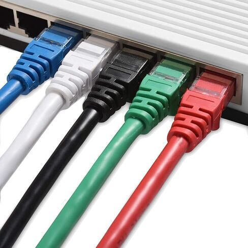 Cable Matters 5-Color Combo Snagless Cat6 Ethernet Cable (Cat6 Cable, Cat 6 Cable) 14 ft & 5-Pack Snagless Cat6 Ethernet Cable in Saudi Arabia