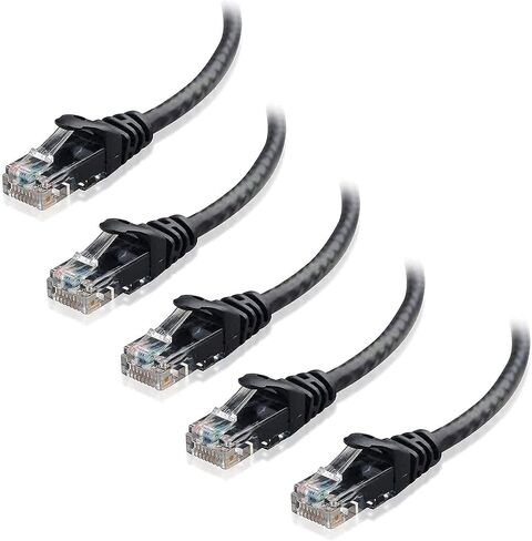 Cable Matters 5-Color Combo Snagless Cat6 Ethernet Cable (Cat6 Cable, Cat 6 Cable) 14 ft & 5-Pack Snagless Cat6 Ethernet Cable in Saudi Arabia