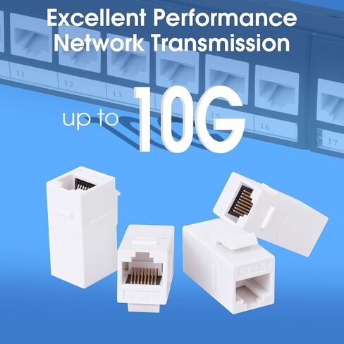 24 Port Keystone Patch Pane ، 1U 19 بوصة RJ45 لوحة تصحيح الشبكة مع شريط خلفي ، محملة مع 24 مقرن CAT6 (أبيض) in Kuwait