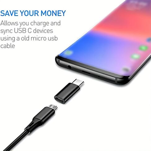 8pcs USB إلى محول USB C ، Micro USB إلى موصل محول الذكور من USB C للسيارة المحمولة للهاتف الذكي MIC PC in Saudi Arabia