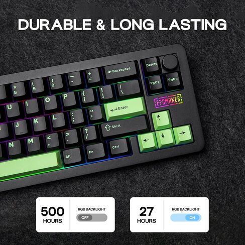 Epomaker Galaxy68 QMK/عبر لوحة المفاتيح الميكانيكية اللاسلكية ، الألومنيوم المختلط ، الأعلى/الحشية ، 6000 مللي أمبير ، الجانب RGB/الإضاءة الخلفية ، 65 ٪ لوحة مفاتيح ألعاب مع مفتاح دسم الساخن (مفتاح أبيض ، Wisteria خطي خطي) in Kuwait