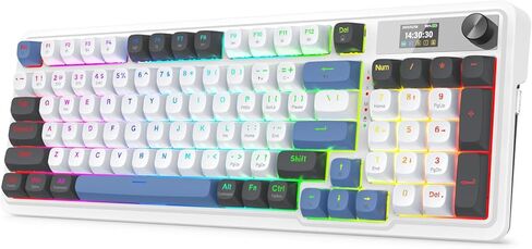 Redragon K719 PRO Wireless 95-Key Gasket Gaming Keyboard, TFT Screen & Knob in Saudi Arabia