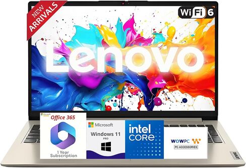 Lenovo أحدث كمبيوتر IdeaPad المحمول مع Microsoft Office 365 لمدة عام ، معالجات Intel قوية ، 15.6 بوصة LED ، ذاكرة الوصول العشوائي 36 جيجابايت ، 1 تيرابايت SSD ، كاميرا مصراع الخصوصية ، عمر البطارية الطويل ، Windows 11 Pro ، Wowpc USB in Saudi Arabia