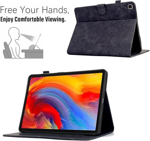 Tablet Travel متوافق مع Samsung Galaxy Tab S6 Lite 2024/2022/2020 Model SM -P610/P613/P615/P619 - علبة رفيعة من الجلد الممتازة مع موقف وقائي مع عدة أ in Saudi Arabia