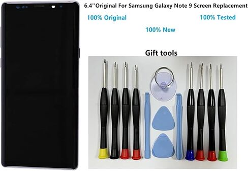 6.4" Original AMOLED for Samsung Galaxy NOTE9 N960U N960U1 SM-N960F SM-N960W Screen Replacement Note 9 Display Touch Screen Assembly (with Purple Frame+Back Cover+Tools) in Saudi Arabia