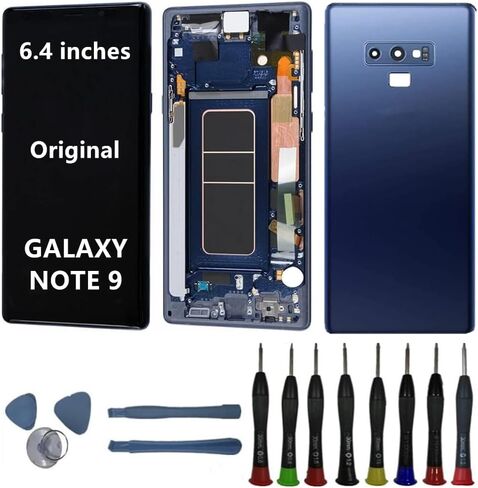 6.4" Original AMOLED for Samsung Galaxy NOTE9 N960U N960U1 SM-N960F SM-N960W Screen Replacement Note 9 Display Touch Screen Assembly (with Purple Frame+Back Cover+Tools) in Saudi Arabia
