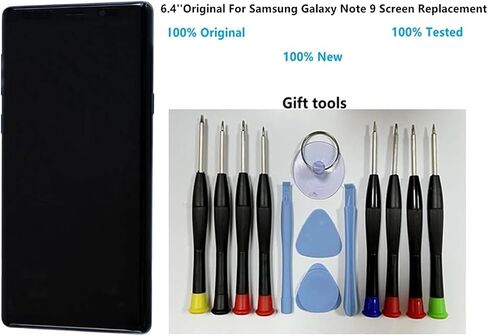 6.4" Original AMOLED for Samsung Galaxy NOTE9 N960U N960U1 SM-N960F SM-N960W Screen Replacement Note 9 Display Touch Screen Assembly (with Purple Frame+Back Cover+Tools) in Saudi Arabia