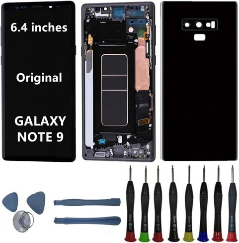6.4" Original AMOLED for Samsung Galaxy NOTE9 N960U N960U1 SM-N960F SM-N960W Screen Replacement Note 9 Display Touch Screen Assembly (with Purple Frame+Back Cover+Tools) in Saudi Arabia
