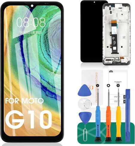 لاستبدال شاشة Moto G10 لـ Motorola Moto G10 LCD Screen Repair for Moto XT2127 XT2127-2 Touch Screen Dispizer Display Assembly مع إطار in Saudi Arabia