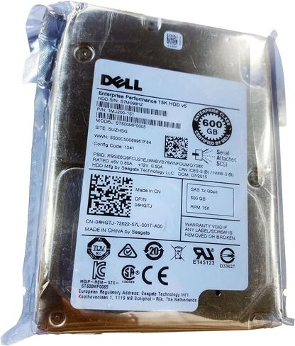 BestParts 600GB 15K RPM 2.5 inch Enterprise SAS 12Gbps Hard Drive Compatible with Dell PowerEdge G13 Server R630 R730 4HGTJ Without HDD Tray in Saudi Arabia