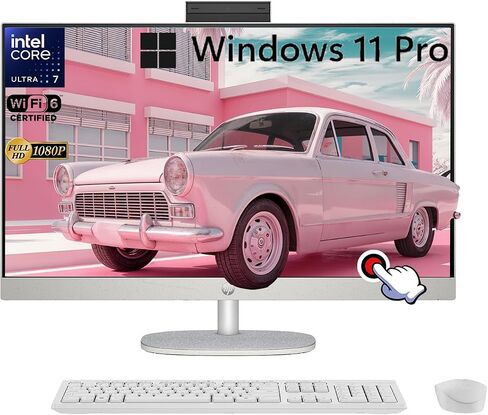 HP 27 "شاشة تعمل باللمس HP 27 in-one | | Intel 12-Core Ultra 7 155U | عرض حافة صغيرة ثلاثية الوجه | Wi-Fi 6 | Win 11 Pro | in Kuwait