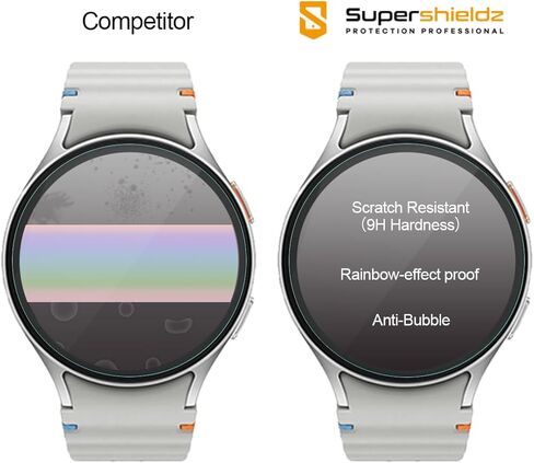 سوبر شيلدز (3 قطع) مصممة لساعة سامسونج جالاكسي ووتش 5 (44 ملم) / جالاكسي ووتش 4 (44 ملم) شاشة حماية من الزجاج المقوى، مضادة للخدش، خالية من الفقاعات in Kuwait