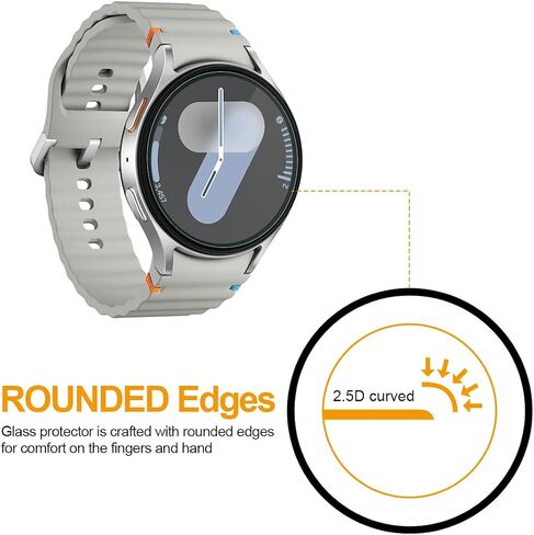 سوبر شيلدز (3 قطع) مصممة لساعة سامسونج جالاكسي ووتش 5 (44 ملم) / جالاكسي ووتش 4 (44 ملم) شاشة حماية من الزجاج المقوى، مضادة للخدش، خالية من الفقاعات in Kuwait