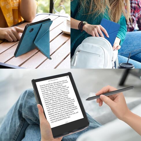kwmobile Origami Case Compatible with Kobo Forma Case - Slim PU Leather Cover with Stand - Lavender in Kuwait