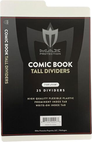 Max Protection 25ct Acid Free Comic Book Dividers for Comic Book Storage Boxes in Saudi Arabia