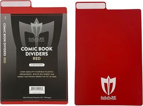 Max Protection 25ct Acid Free Comic Book Dividers for Comic Book Storage Boxes in Saudi Arabia