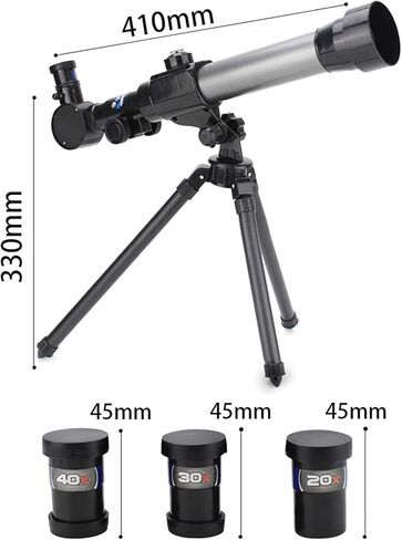 Telescopes for Kids 60mm HD Refractor Telescope for Astronomy Starter Scope with Tripod Finder Scope Moon Filter for Kids and Beginners in Saudi Arabia