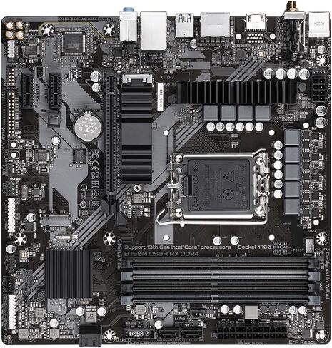 Gigabyte Ultra Dentra B760M DS3H AX DDR4 لوحة المكتب اللوحة الأم - Intel B760 شرائح - المقبس LGA -1700 - Micro ATX in Kuwait