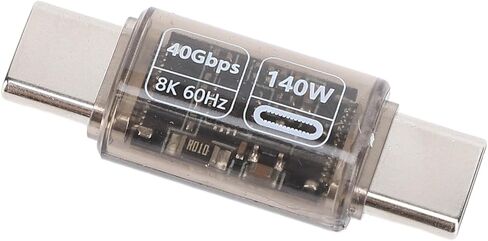 النوع C من الذكور إلى ذكور محول سريع الشحن USB4.0 8K 60Hz 140W الشاشة الرقمية لهاتف الكمبيوتر المحمول in Kuwait
