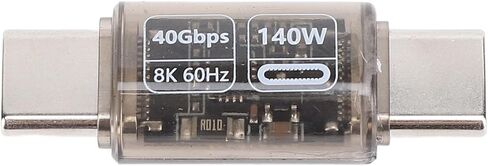 النوع C من الذكور إلى ذكور محول سريع الشحن USB4.0 8K 60Hz 140W الشاشة الرقمية لهاتف الكمبيوتر المحمول in Kuwait