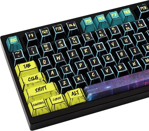 anime pbt keycaps- keycaps theme manga اليابانية مجموعة 150 مفتاح ، كرز ملف تعريف الصبغة المخصص keycap النمط الحد الأدنى للكرز gateron mx لوحات المفاتيح الميكانيكية in Kuwait