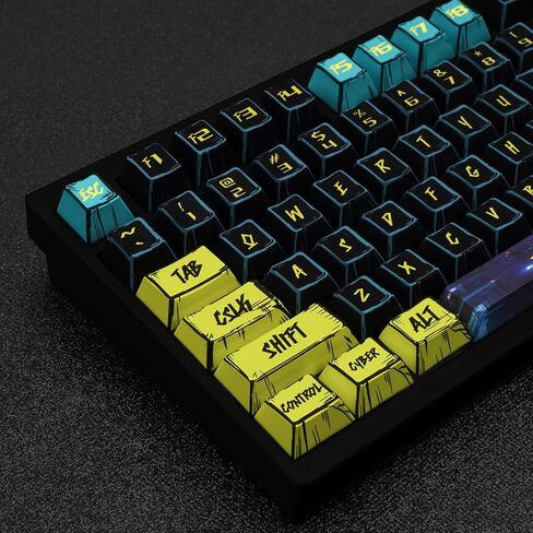 anime pbt keycaps- keycaps theme manga اليابانية مجموعة 150 مفتاح ، كرز ملف تعريف الصبغة المخصص keycap النمط الحد الأدنى للكرز gateron mx لوحات المفاتيح الميكانيكية in Kuwait