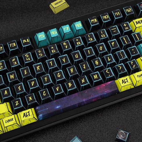 anime pbt keycaps- keycaps theme manga اليابانية مجموعة 150 مفتاح ، كرز ملف تعريف الصبغة المخصص keycap النمط الحد الأدنى للكرز gateron mx لوحات المفاتيح الميكانيكية in Kuwait