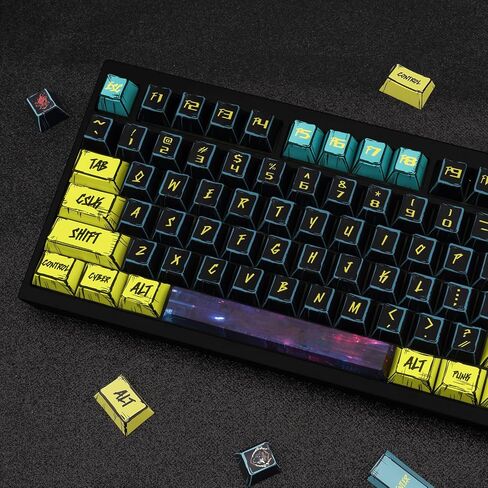 anime pbt keycaps- keycaps theme manga اليابانية مجموعة 150 مفتاح ، كرز ملف تعريف الصبغة المخصص keycap النمط الحد الأدنى للكرز gateron mx لوحات المفاتيح الميكانيكية in Kuwait