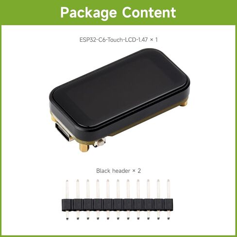 Waveshare ESP32-C6 1.47inch لوحة تطوير اللمس ، دقة 172 × 320 ، لون العرض 262k ، يدعم Wi-Fi 6 / Ble 5 ، 160 ميجا هرتز RISC-V المعالج in Saudi Arabia