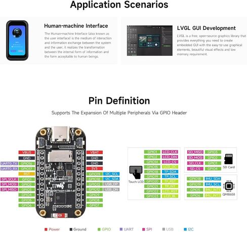 Waveshare ESP32-C6 1.47inch لوحة تطوير اللمس ، دقة 172 × 320 ، لون العرض 262k ، يدعم Wi-Fi 6 / Ble 5 ، 160 ميجا هرتز RISC-V المعالج in Saudi Arabia