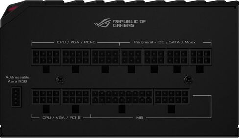 ASUS ROG THOR 850 معتمد 850 واط امدادات الطاقة RGB بالكامل مع لوحة OLED المعيشة (متجددة) in Saudi Arabia