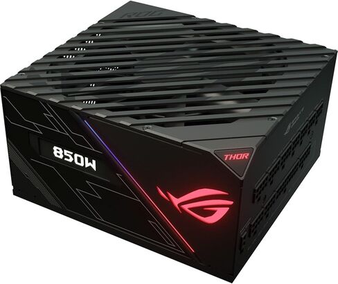 ASUS ROG THOR 850 معتمد 850 واط امدادات الطاقة RGB بالكامل مع لوحة OLED المعيشة (متجددة) in Saudi Arabia