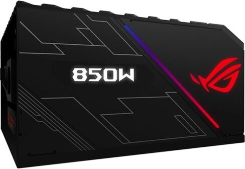 ASUS ROG THOR 850 معتمد 850 واط امدادات الطاقة RGB بالكامل مع لوحة OLED المعيشة (متجددة) in Saudi Arabia