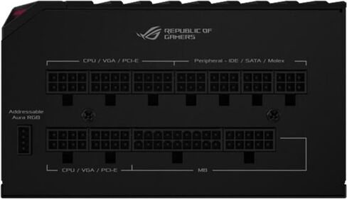 ASUS ROG THOR 850 معتمد 850 واط امدادات الطاقة RGB بالكامل مع لوحة OLED المعيشة (متجددة) in Saudi Arabia