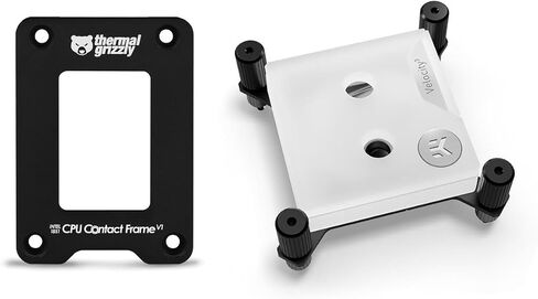 EKWB EK-Quantum Velocity 3 CPU Water Block and Thermal Grizzly 1851 Contact Frame Bundle, White in Saudi Arabia