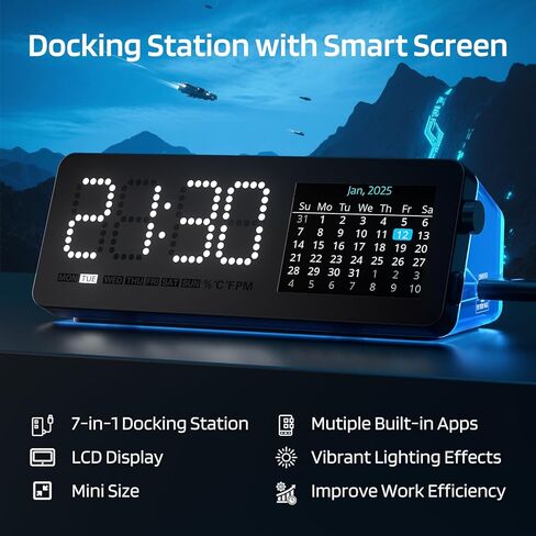 محطة إرساء الكمبيوتر المحمول LTC ، ومركز USB C 7-in-1 مع شاشة ، وتطبيقات متعددة مدمجة ، ومحول متعدد الأطوار مع HDMI 4K@60Hz ، و 90W توصيل الطاقة ، ومنافذ بيانات USBC و USBA ، ودونجل ل macBook ، و Dell ، والمزيد in Kuwait