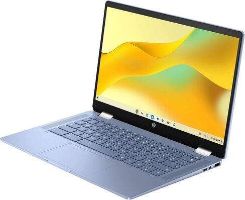 HP Chromebook x360 14 inch FHD IPS Touch 2-in-1 Laptop, Intel Processor N100, 4GB RAM, 64GB eMMC, Chrome OS, Sky Blue in Saudi Arabia