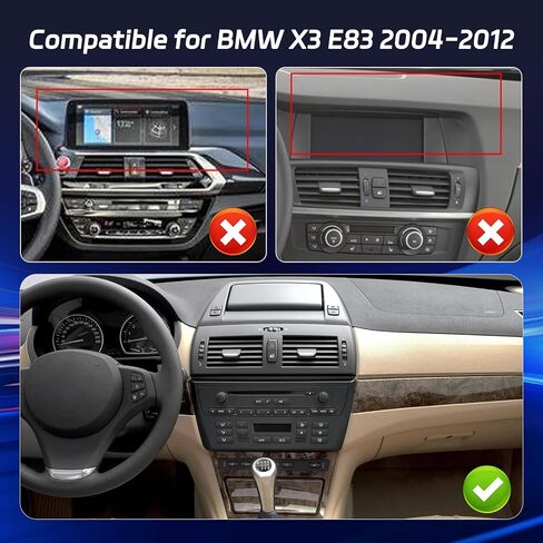 [8 Core 4 + 64g] لـ BMW X3 E83 2004-2012 Android 15 Radio ، 9 بوصة IPS شاشة اللمس ستيريو-طراز سيارة ثلاثية الأبعاد ، مروحة التبريد ، 5G/WIFI ، GPS ، DSP HI-RES ، تصميم واجهة مستخدم مخصصة + كاميرا احتياطية + canbus in Kuwait