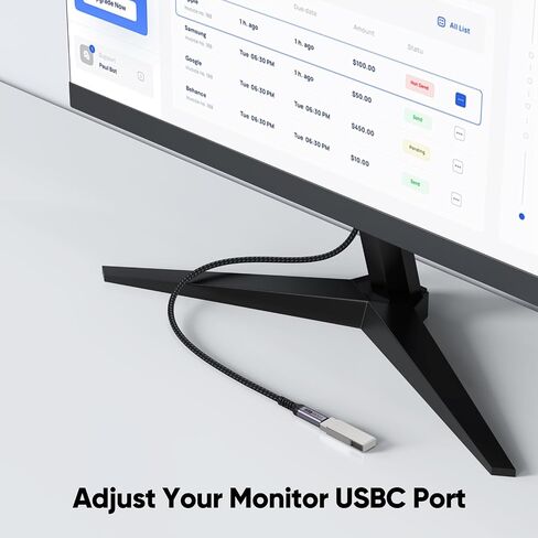 USB C Extension Cable 6ft 2 Pack, USB3.2 Gen2 Extender Male to Female Full Function 10Gbps Data Transfer/ 4K@60Hz Video/ 100W Charging, Type C Cord for Monitor Laptop Tablet Phone Dock Hub and More in Saudi Arabia