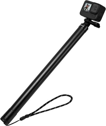 TELESIN Selfie Stick Pole Long (118"/3M ) Carbon Fiber Waterproof for GoPro Max Hero 11 10 9 DJI Action 3 4 Insta360 X3 GO3 Bike Motorcycle Accessory in Kuwait