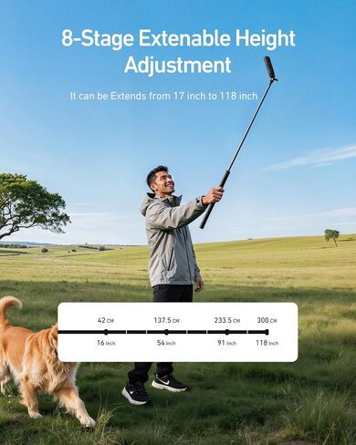 TELESIN Selfie Stick Pole Long (118"/3M ) Carbon Fiber Waterproof for GoPro Max Hero 11 10 9 DJI Action 3 4 Insta360 X3 GO3 Bike Motorcycle Accessory in Kuwait