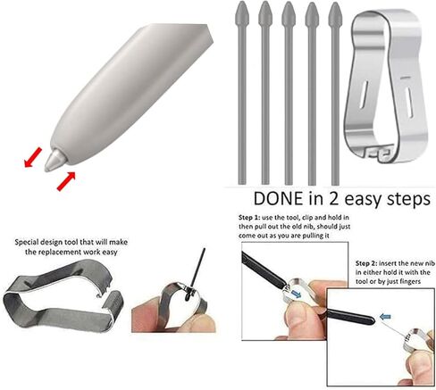 S25 Ultra Stylus Pen Replacement for Samsung Galaxy S25 Ultra 5G All Versions Touch Pen +Tips/Nibs. (Black/Gray) in Saudi Arabia