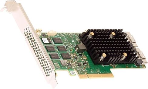 Broadcom 9500-16i 12GB/S Tri-Mode SAS/NVME HBA ، PCIE 4.0 ، حتى 1024 SAS/SATA أو 32 NVME ، Windows ، MacOS ، Linux Compatible in Saudi Arabia