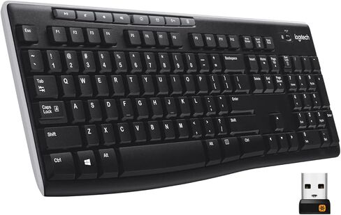 لوحة مفاتيح Logitech اللاسلكية K270 مع اللاسلكي طويل المدى (متجدد) in Saudi Arabia