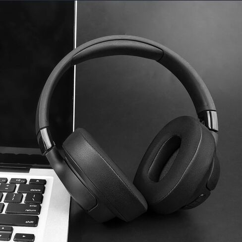 SOULWIT Cooling-Gel Earpads Replacement for JBL Tune 700BT, 710BT, 720BT, 750BTNC, 760NC, 770NC Wireless Over-Ear Headphones, Ear Pads Cushions with High-Density Foam - Black in Saudi Arabia