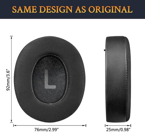 SOULWIT Cooling-Gel Earpads Replacement for JBL Tune 700BT, 710BT, 720BT, 750BTNC, 760NC, 770NC Wireless Over-Ear Headphones, Ear Pads Cushions with High-Density Foam - Black in Saudi Arabia
